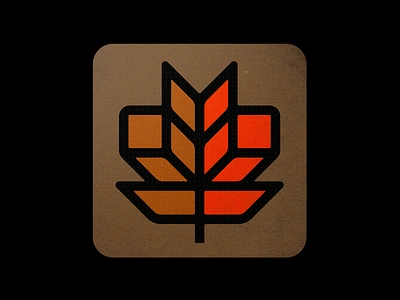 October Maple autumn beer beer coaster bold breakfast canada canadian fall icon iconography leaf logo maple midwest nature october stained glass symbol syrup