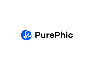 PurePhic Logo Design agency brand identity branding checkmark creative design graphic graphic design icon letter p logo logo designer minimal logo minimalist logo p logo pen pure purephic logo vctor visual identity