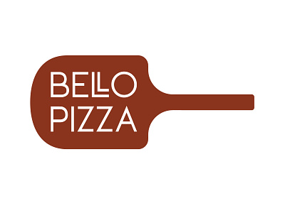 Bello Pizza (Peel) branding logo peel pizza