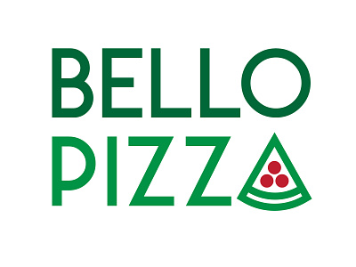 Bello Pizza (Slice) branding caterer hospitality logo oven pepperoni pizza slice