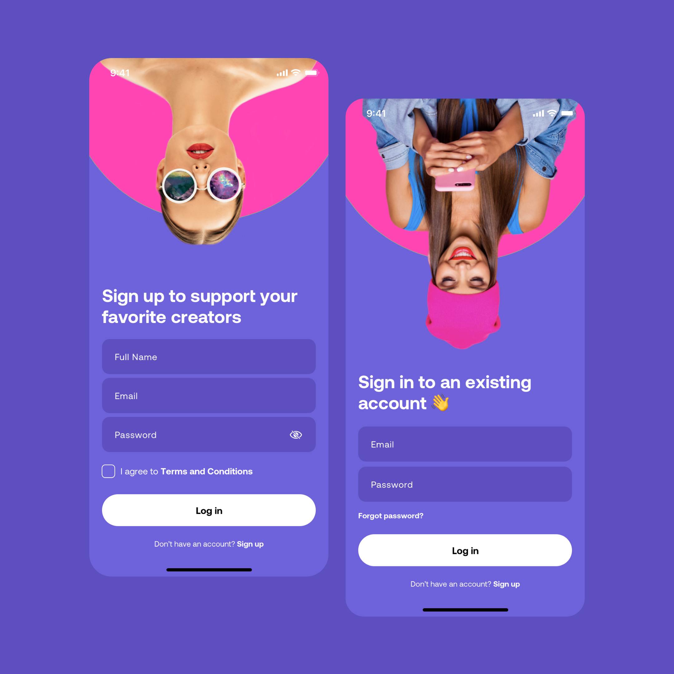 Sign up / Login app screens app branding dashboard design graphic design illustration logo ui uiux ux web design