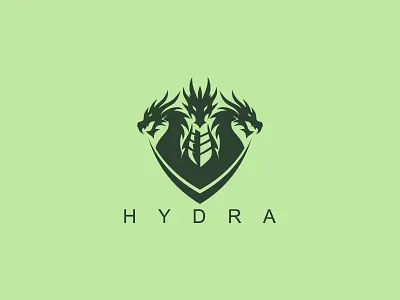 Hydra Logo animal animal logo animals design dragon logo dragons flying dragon logo game graphic design hydra hydra dragon hydra dragon logo hydra logo hydra logo design illustration logo strong top hydra logo ux vector