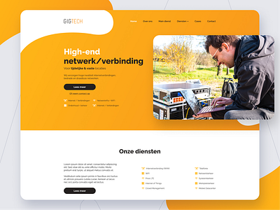 Gigtech.nl website redesign agency branding design event ict make it max redesign ui ui design ux design visual design webdesign website