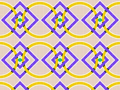 Mosaic Bathroom Tiles bathroom color colorful design limited color palette mosaic pattern pattern design squares textile textile design tiles wall