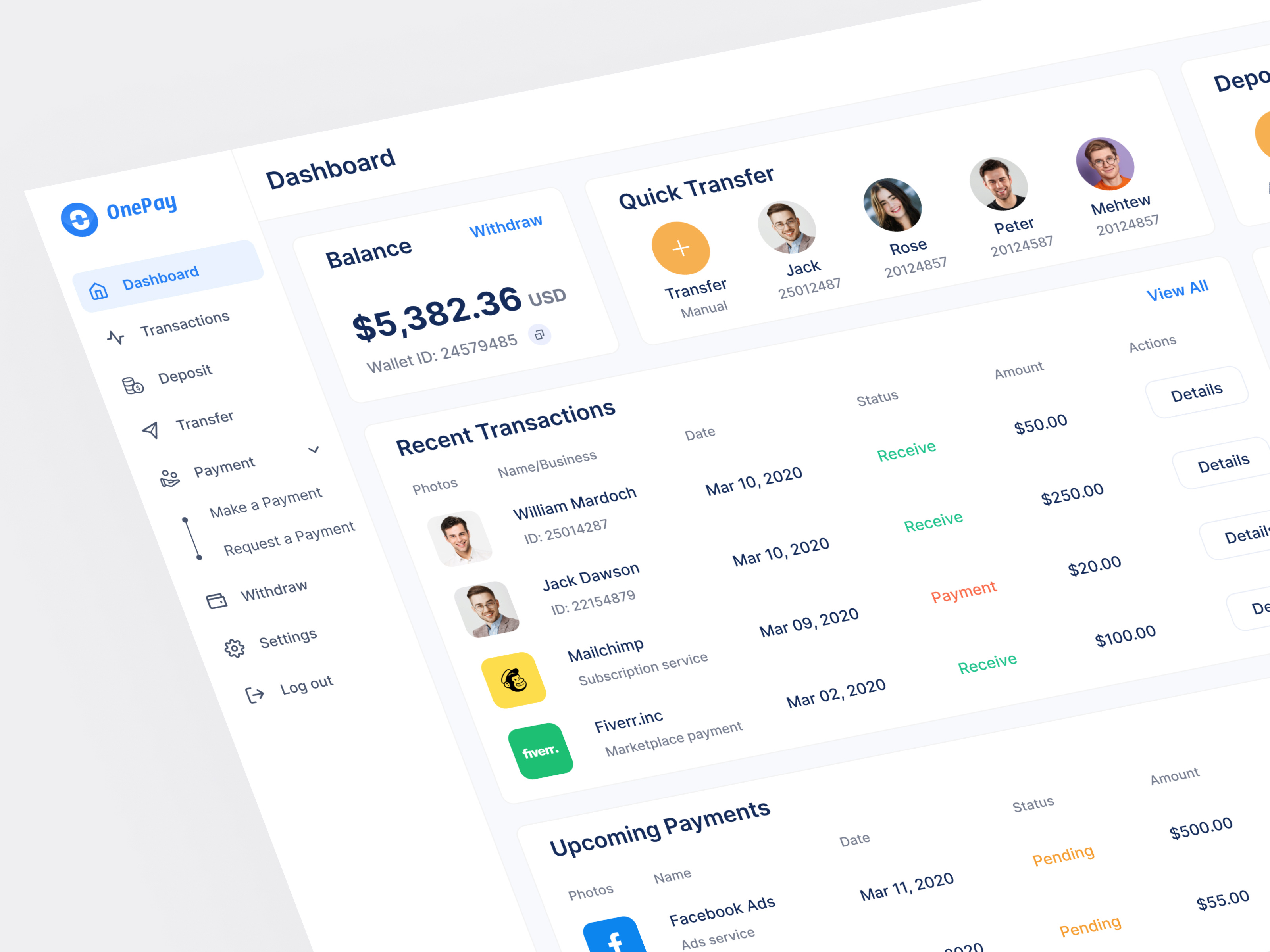 Onepay Online Payment Processing Web By Mehedi Titas On Dribbble