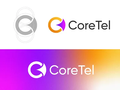CoreTel abstract brand identity branding data fintech gradient logo logo logo agency logo design logo designer logo gird logo mark minimalist logo morden professioanl logo simple logo tech identity tech logo technology technology logo