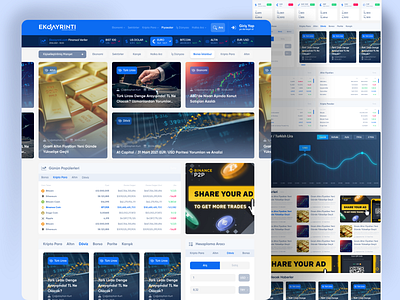 Finance & Crypto News Blog Wordpress Web UI/UX Design bank bitcoin blog case study coin crypto cryptocurrency currencies economy ekoayrinti figma finance magazine prototyping sketch token ui design ux design wireframing wordpress