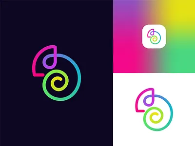 Chameleon Bit app best logo designer branding chameleon chameleon logo colorful design ecommerce icon illustration lettermark logo logo design logo folio logo icon logo mark logotype mehpix modern logo only1mehedi