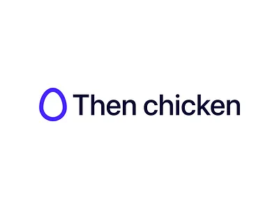 🥚 Then chicken blue branding chicken concept design egg georgia hi illustration logo logo design monogram symbol tech tsverava ui