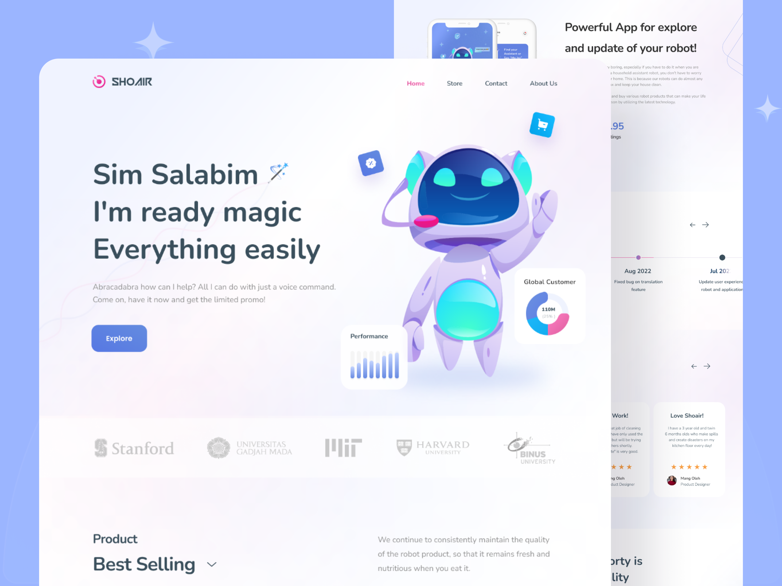 Example service media