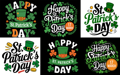 St. Patrick's Day Vector Designs: Festive Illustrations for 3d branding graphic graphic design logo motion graphics