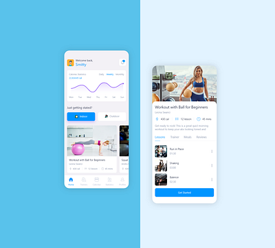 Fitness App Concept app design app trend being strong design fitness fitness app fitness concept good health gym gym app gymnastics health health care uiux design