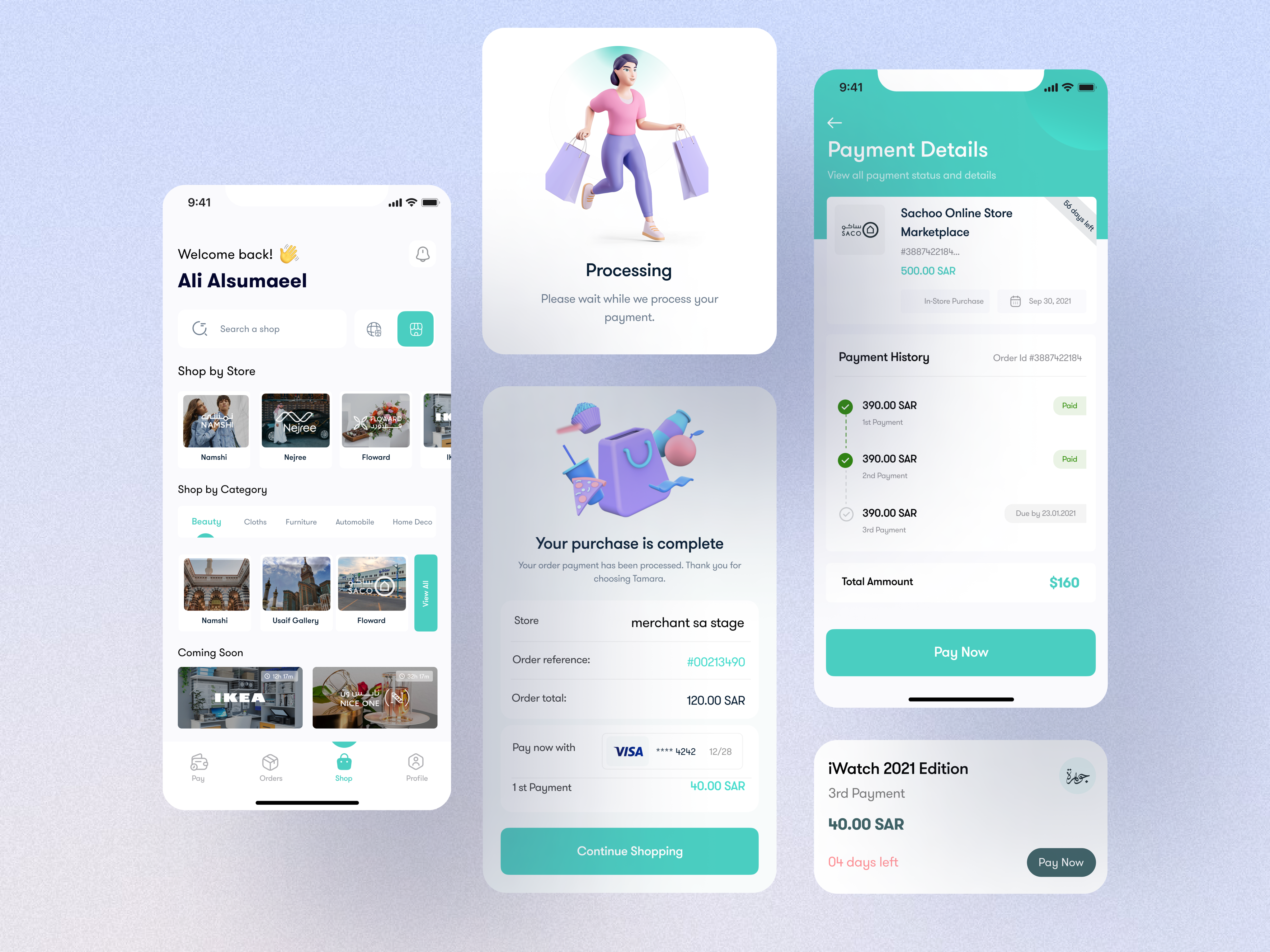 Example of Fin Tech Mobile App Design