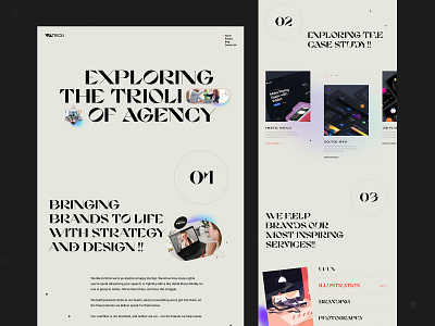 Trioli - Creative Digital Agency agency agency landing page agency website creative agency design design agency digital agency homepage illustration landing page landing page design minimal mobile typography ui ui design web webdesign website website design