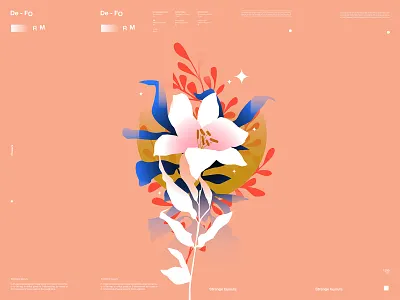 Autumn flowers abstract autumn botanical illustration composition design floral floral illustration flower flower illustration grandient illustration laconic leaves leaves illustration lines minimal poster