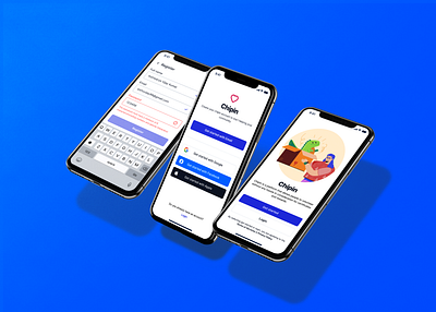 Chipin 💁‍♀️ 3d apple blue branding dailyui email error forms google icon light ui minimal mobile app mobile app design modern password product design uiux user web