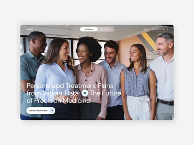 Precision Medicine Website ai medicine artificial intelligence healthcare healthcare website landing page medicine mens health motion design motion graphics ozempic precision medicine prescription medicine semaglutide supplements telehealth website ui ux website website design weight loss womens health