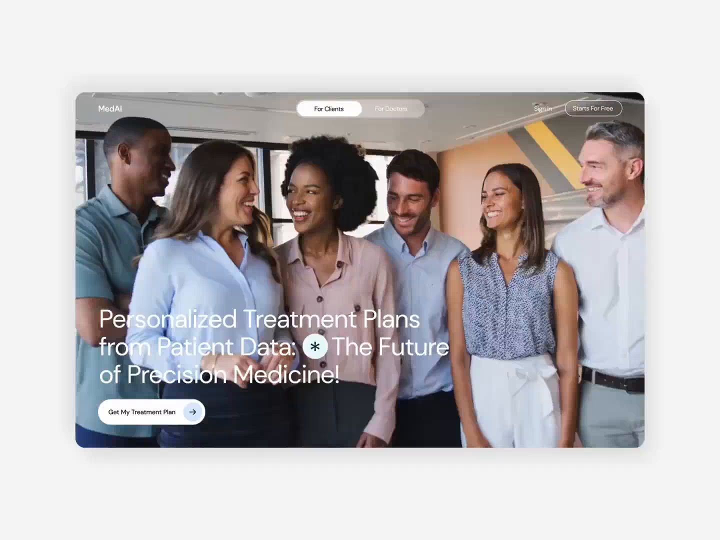 Example of Creative Landing Page Design