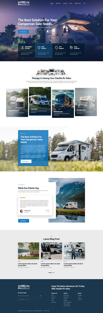 Best Layout Design For RV Consignment Business best layout design design landing page design layout layout design minimul web design mockup mockup design ui ui design user experience user interface ux ux design web design website website design website development