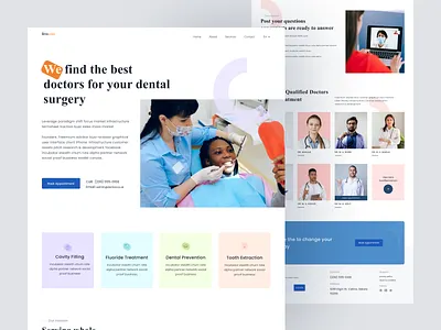 Dental Health Care Landing Page agency dental dental landing page dental website design doctor doctor landing page heal care landing page medical medical website web website