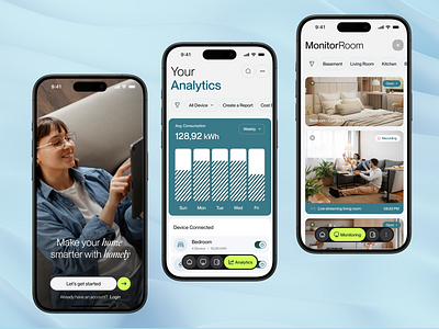 Homely - Mobile Smarthome branding clean control home design emura home household iot mobile mobile animation remote control saas smart home app smarthome tech app ui uiux ux web website