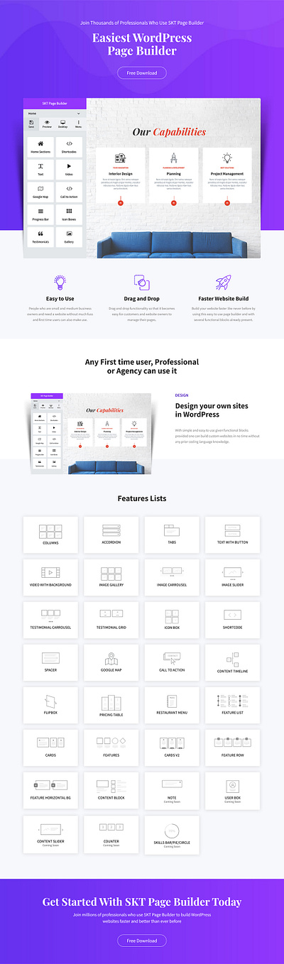 SKT Page Builder - WordPress Page Builder Plugin advanced wp design tool best wordpress page builder best wp design plugin best wp ui builder custom wp layout maker drag drop wp editor easy wp page editor elementor alternative wp fast wp page creator free wordpress builder no code website builder page builder for wp responsive wp editor skt page builder skt page builder features visual website editor wordpress page builder plugin wp block builder tool wp theme customization