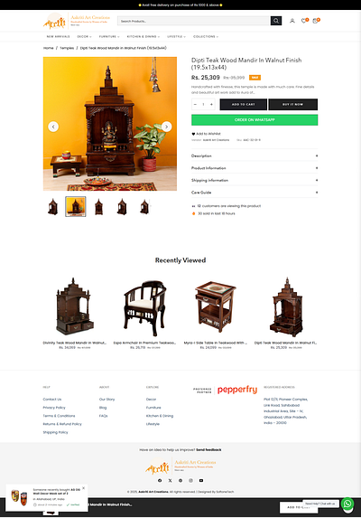 Bring Home a Premium Teak Wood Mandir – Traditional & Stylish teak wood furniture teak wood temple teak wood temple for home wooden temple for home wooden temple online