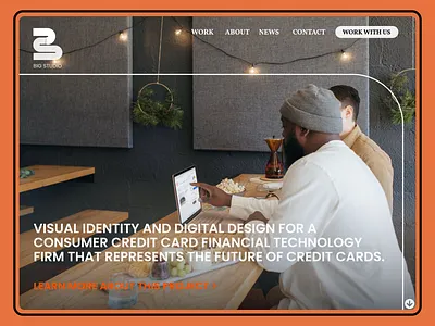 Big Studio digital homepage ui web design