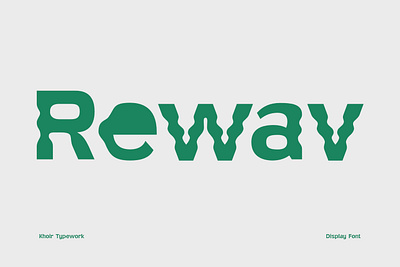 Rewav - Display Font branding calligraphy casual cover decorative display elegant font fun funky heading headline logotype modern font new font sans sans serif type type design typography