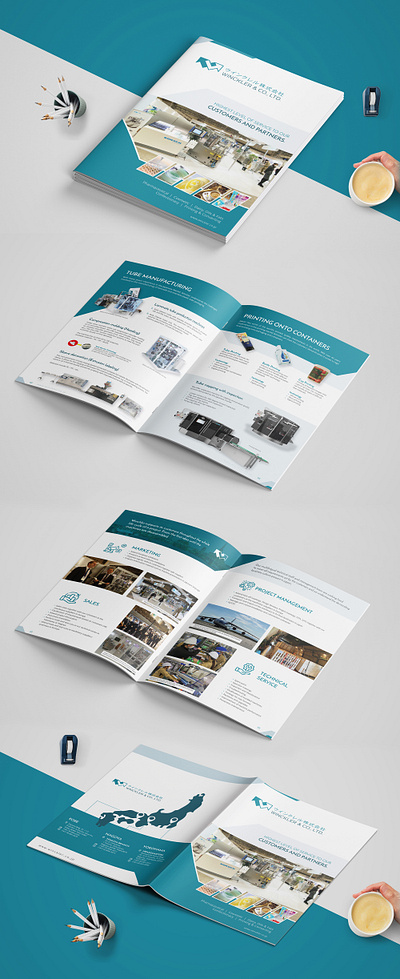 Winckler Manufacturing Brochure booklet brochure design graphicdesign illustration industry machines manufacturing marketing technology