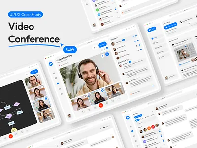 UI/UX Design for Saas Video Conference call confrence dashboard design meet online ui ux video web webapp