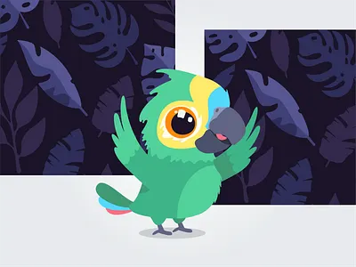 Little Big Loro adobe illustrator bird design feathers fowl illustration little logi logitech logo loro micro mightier parrot pocket small smaller smarter ui