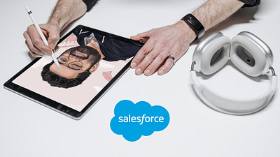 Hand-illustrated digital portraits | Salesforce digital art illustration portraits procreate salesforce