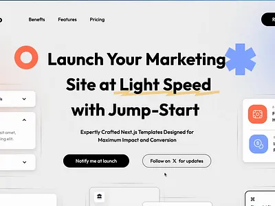 Flawless Motion: High-Performance Landing Page UI animation logo motion graphics ui