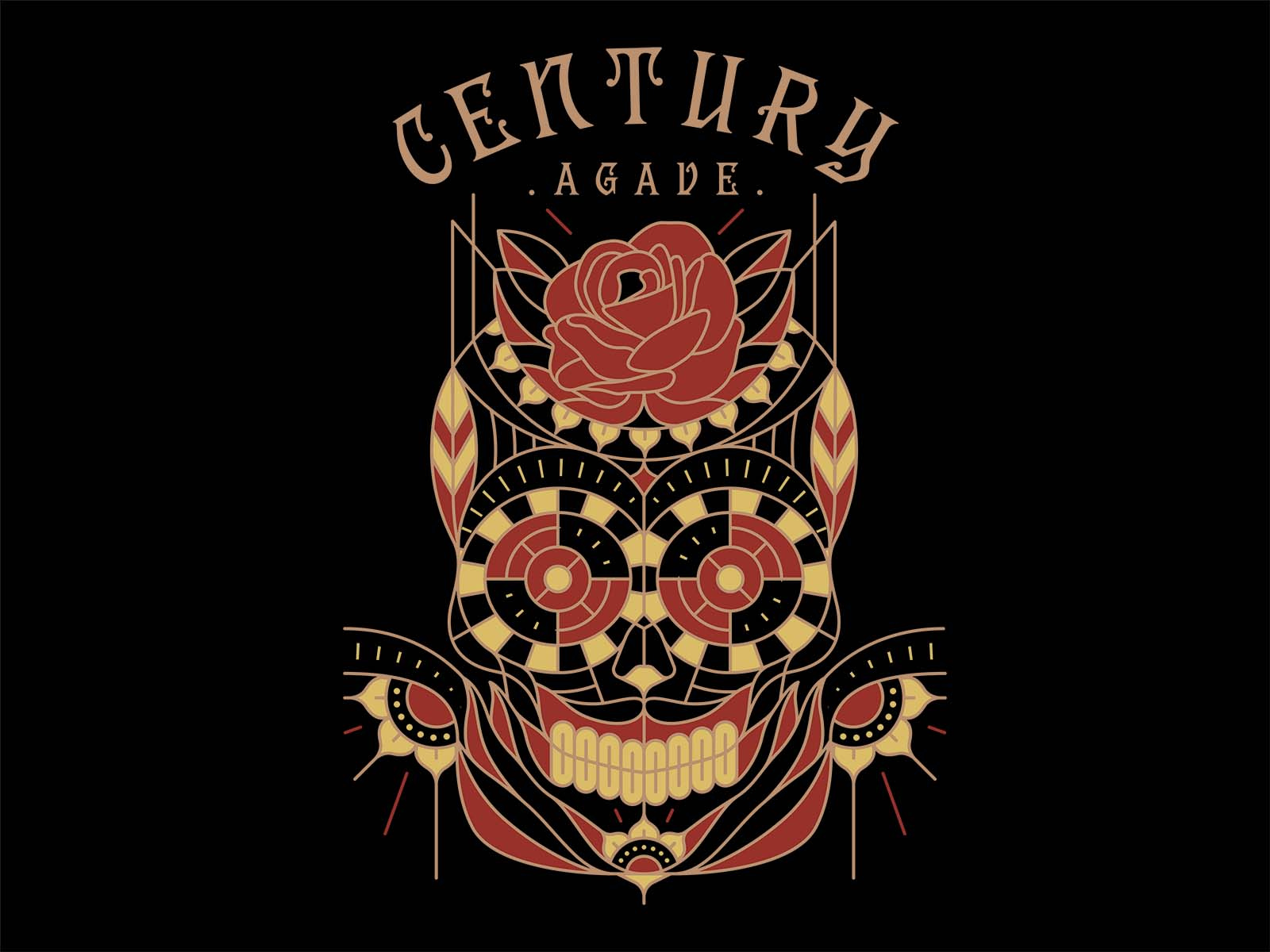 Example of Unique Linework T Shirt Illustration