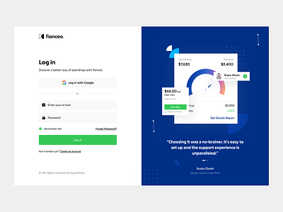 Log in and Sign up page ( Fianceo Registration Page ) account page clean design create an account page design inner pages log in log in page register registration page sign in sign in page sign up sign up page sub pages web design website website design