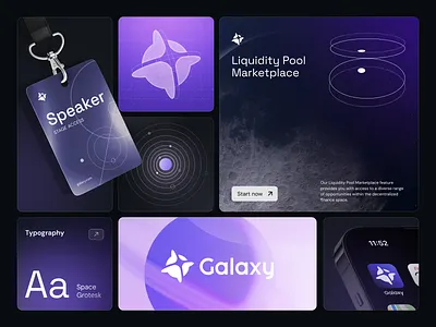 Branding for Decentralized Finance (DeFi) - Galaxy app logo brand guidelines brand identity branding design graphic design graphicdesign logo logo design logo designer logo ui startup logo visual identity