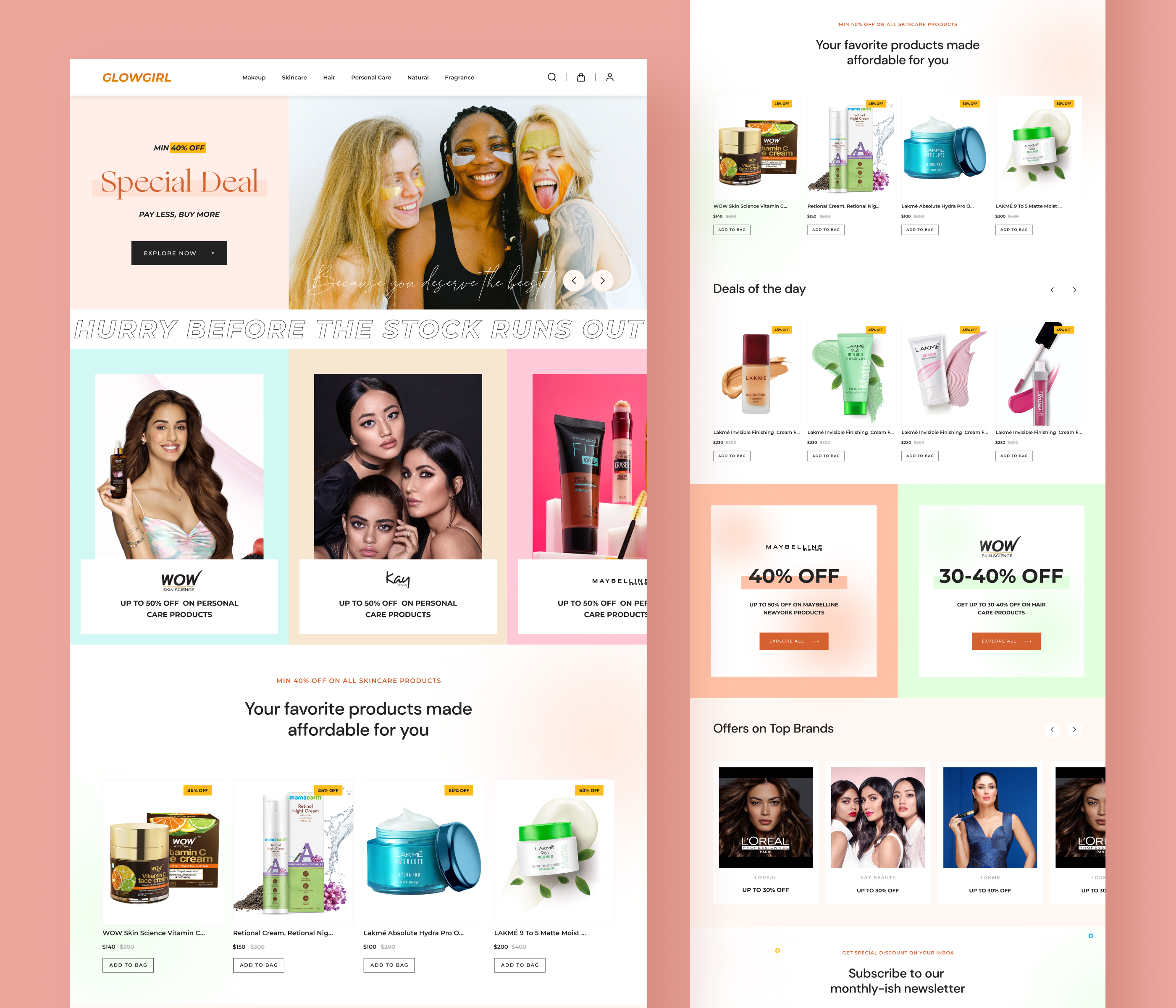 Example of E Commerce Design 