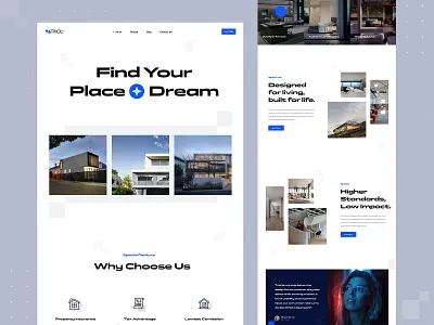 Real Estate Landing Page custom website design company homepage landing page landing page design minimal property property finder real estate real estate agency real estate website realestate typography ui design web web design web design service website website design website design company website designer