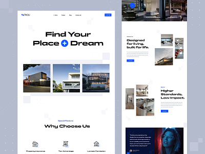 Real Estate Landing Page custom website design company homepage landing page landing page design minimal property property finder real estate real estate agency real estate website realestate typography ui design web web design web design service website website design website design company website designer