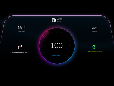 Car Dashboard - Exploration car clean dashboard ui