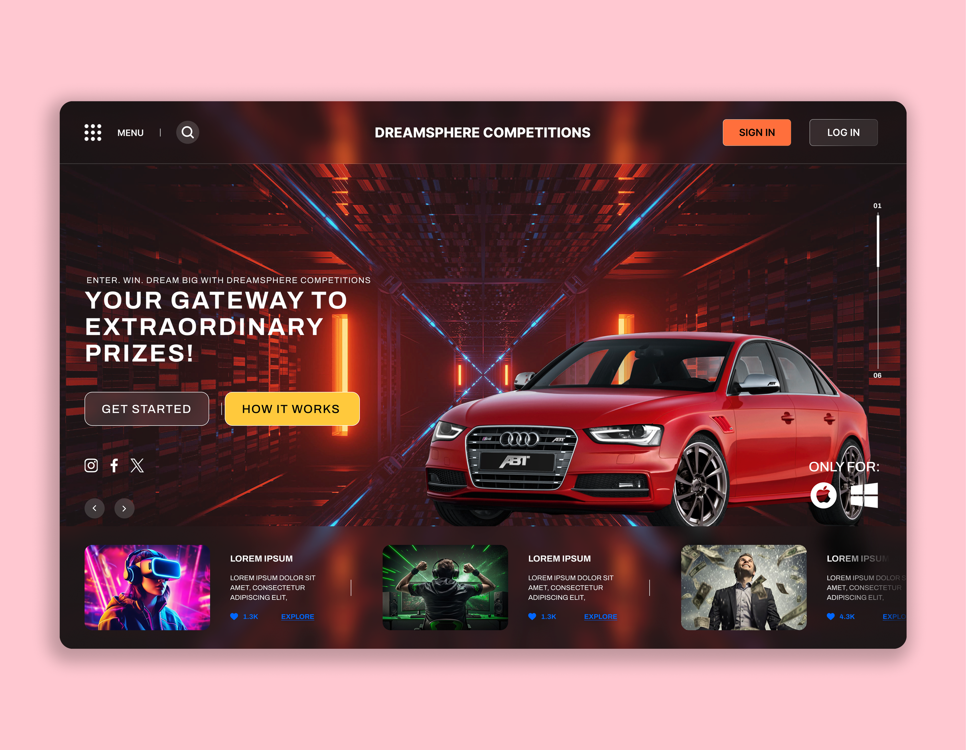 Example of Responsive Website UI Design & Redesign