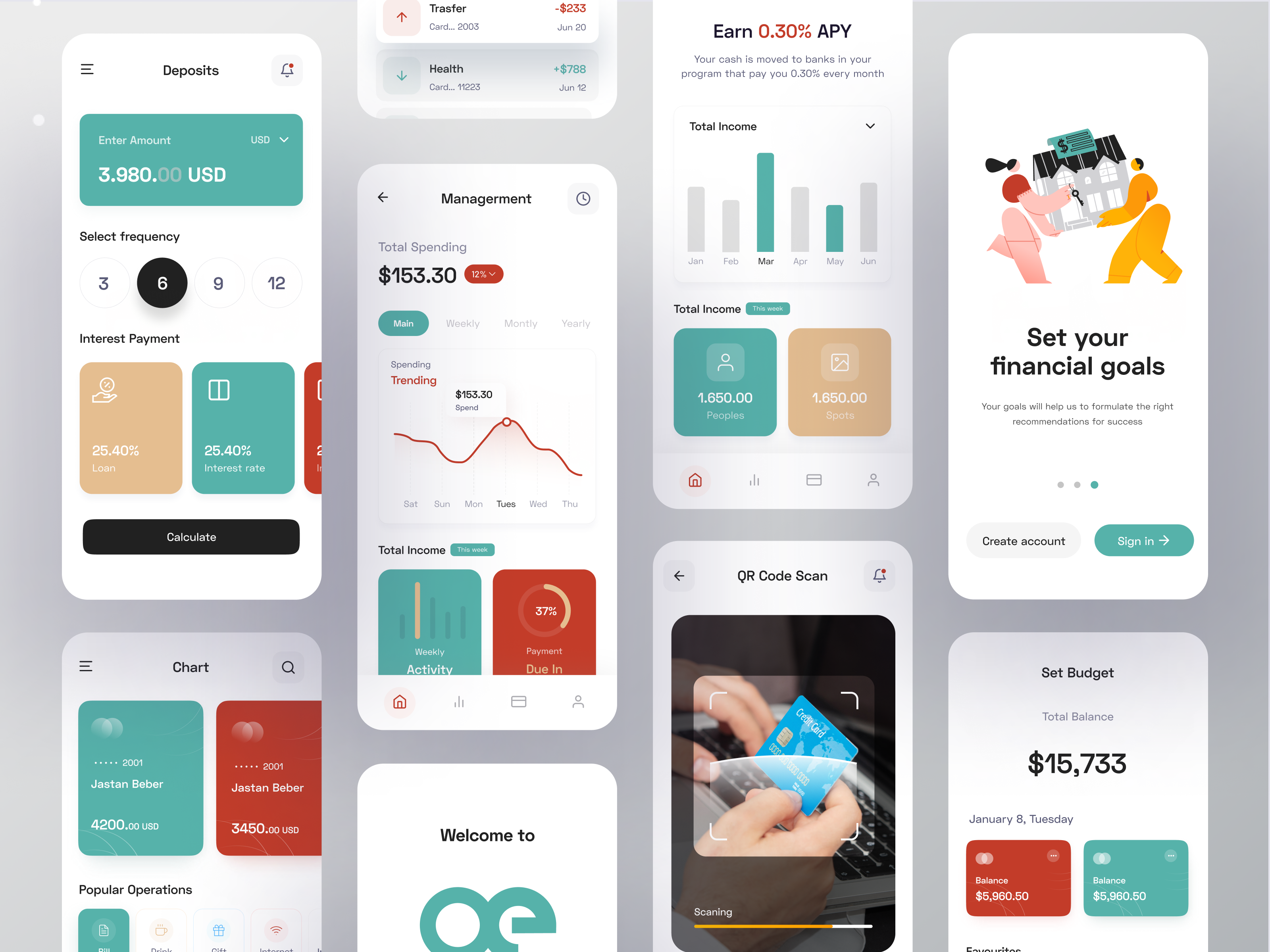 Example of Fintech Mobile App Design