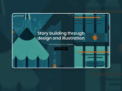 Ferreira Studio - Start Page Visual artwork branding concept design design studio digital art drawing freelance graphic design illustration inspiration marketing portfolio start page storytelling texture uxui vector web designer website