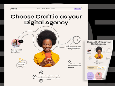 Digital Marketing Agency Landing Page agency clean company design digital agency digital marketing digital marketing website fawaz figma homepage landing page latest design marketing design minimal popular saas ui web web design website