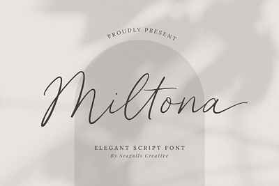Miltona Font beauty font calligraphy elegant font font lettering modern calligraphy script