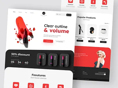DollHouse - E-commerce Website cosmetics e comerce e commerce e commerce app e commerce design e commerce shop ecommerce makeup web design website