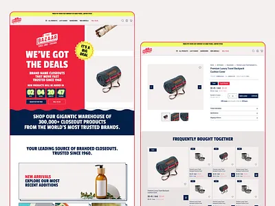 The Bazaar Website Design Wholesale - Home & Product Page ecom ecommerce homepage landing page lightspace product page the bazaar ui ui design web design website design wholesale