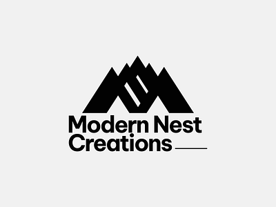 Modern Nest Creations branding design letter mark logo design logo logo design logo design inspiration logo design inspirations logo inspiration m letter logo design m letter mark logo tv logo