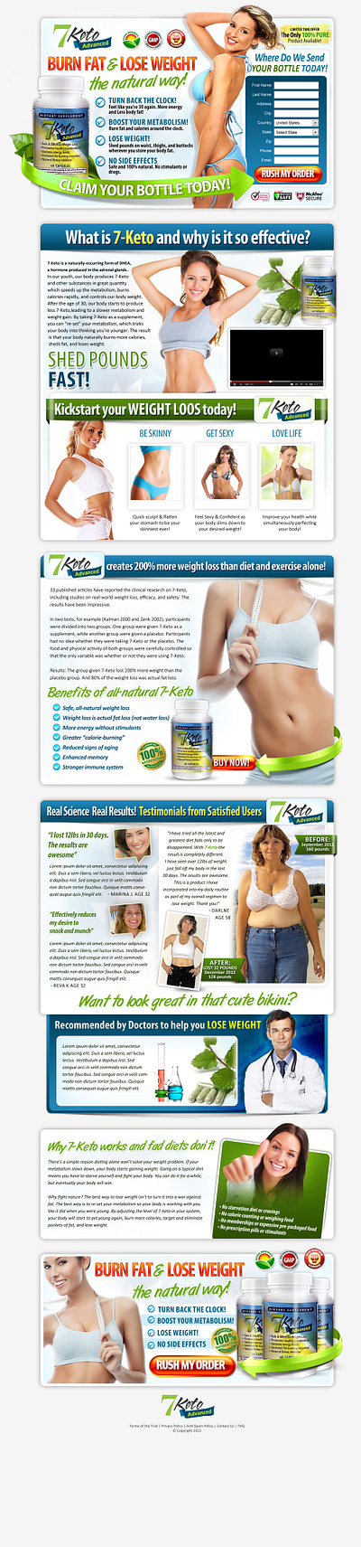 Weight Loss Landing Page Design html